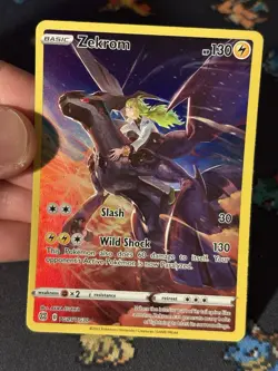 Pokemon Cards Zekrom TG05/TG30 Full Art Secret Rare Brilliant Stars - (NM) #1 - Image 2