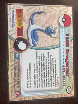 2000 TOPPS POKEMON CARD #148 DRAGONAIR - TV ANIMATION EDITION BLUE LABEL - Image 2