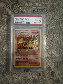 Charizard 11/108 Pokemon Card TCG XY Evolutions Holo Rare PSA 8 NM-MT - Image 1