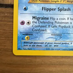 Pokemon TCG Psyduck Neo Destiny Card 79/105 - MINT CONDITION - Image 4