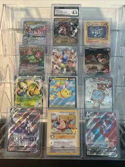 Pokemon Card Lot - 12 Cards Graded Secret Rare Full Art + Flying Pikachu MORE - Image 1