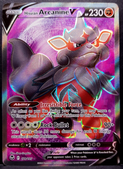 Hisuian Arcanine V 179/195 Silver Tempest Full Art Pokemon Pokemon Card ENG NM - Image 1