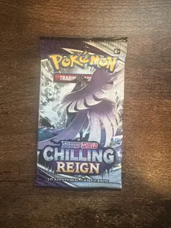 Pokemon SWSH Chilling Reign Booster Pack - 10 Cards / Booster Pack - SEALED - Image 1