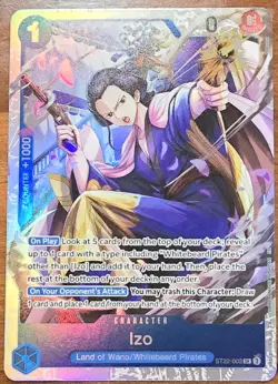 Izo SR ST22-002 Starter Deck Ace Newgate One Piece Foil Card - Image 1