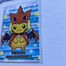 Pikachu Poncho Mega Charizard Y Pokemon Card - Image 5