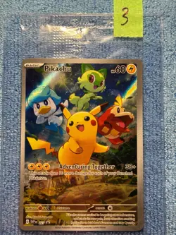 SEALED Pikachu 027 Sv: Scarlet & Violet Promo Cards Holo Paldea Evolved ETB - Image 1