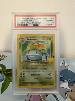 Venusaur Celebrations 15/102 25th Anniversary PSA 10 Gem Mint Pokemon Card TCG - Image 1
