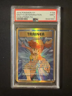 Misty’s Determination 108/108 PSA 9 Pokemon XY Evolutions Card - Image 1