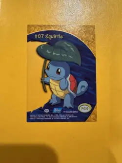 Pokemon Squirtle 2000 Topps TV Animation Edition #07 PC4 Clear Acetate Card - Image 1