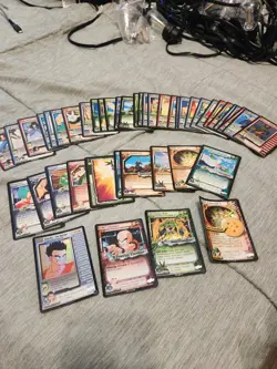 DBZ TCG Score Card Lot : 40ish Cards in HP To DMG FOIL PERSONALITY RARES - Image 1