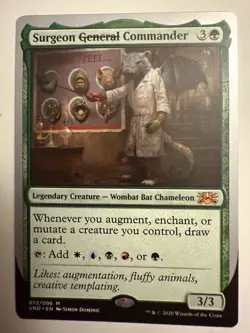 Surgeon Commander Unsanctioned NM Green Mythic Rare MAGIC MTG CARD - Image 1