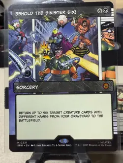 MTG Behold the Sinister Six! 0221 Non-Foil Marvel Spider-Man Universes Beyond NM - Image 1
