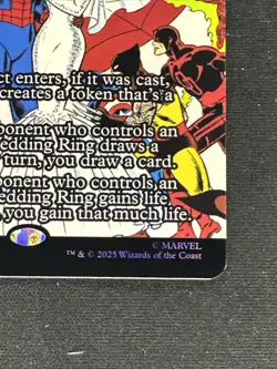 Magic The Gathering Spider-Man Wedding Ring FOIL mythic MTG - Image 3