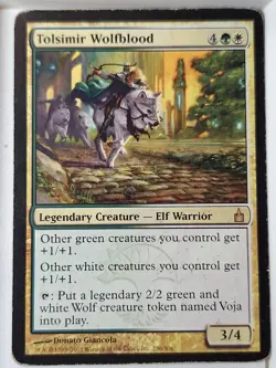 Tolsimir Wolfblood - Ravnica: City of Guilds - Magic the Gathering MTG Nice! - Image 1