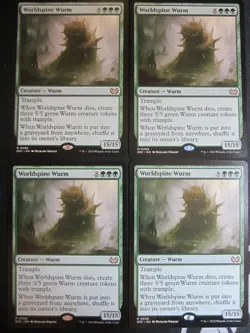 Worldspine Wurm x1 (one single) Magic the Gathering MtG DSC Non-Foil - Image 1