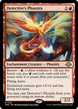 ​Detective's Phoenix - NM - MTG Magic the Gathering Modern Horizons 3 EN ​ - Image 1
