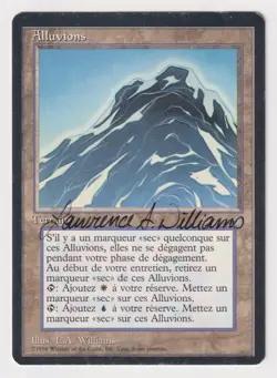 Signed French Land Cap Proof HP Ice Age Artist Lawrence Allen Williams MTG AP! - Image 1