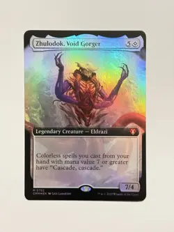 Zhulodok, Void Gorger (Extended Art) Commander Masters Foil NM - Image 1