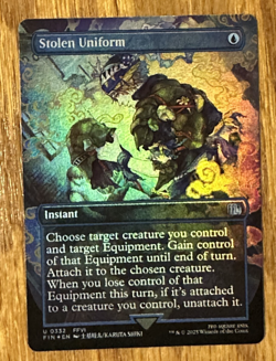 MTG Final Fantasy, Stolen Uniform - Borderless Foil - Image 1