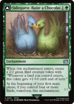 NM Sidequest: Raise a Chocobo, MTG, Final Fantasy, Magic the Gathering, 201 - Image 1
