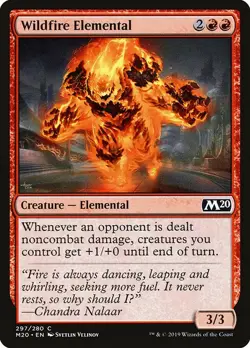 MTG Wildfire Elemental Core Set 2020 297/280 Regular Common X4 - Image 1