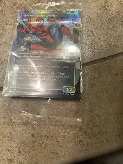 Prerelease MTG SPECTACULAR SPIDER-MAN 0014 Very Rare STAMPED PROMO FULL ART FOIL - Image 2