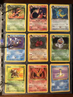 Vintage Pokemon Binders Base Set Gym Challenge Rocket Neo Fossil Jungle - Image 1