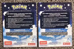 Two Pokemon Shiny Koraidon or Miraidon Scarlet/Violet GameStop Promo Code Card - Image 2