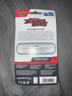 Pokemon Destined Rivals Blister EEVEE 200 ERROR UPSIDE DOWN PACK - Image 2