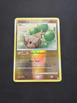 Pokemon TCG Diamond and Pearl Bonsly 71/130 Reverse Holo - Image 1