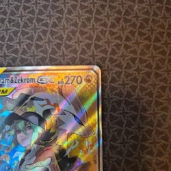 Pokemon TCG Cosmic Eclipse Reshiram and Zekrom GX 222/236 Tag Team - Image 3