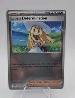 119/132 Lillie's Determination Reverse Holo - Mega Evolution - Pokemon - NM/M - Image 1
