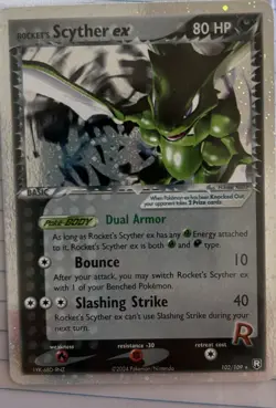 Rocket’s Scyther ex 102/109 - EX Team Rocket Returns 2004 - Holo Rare Pokemon - Image 3