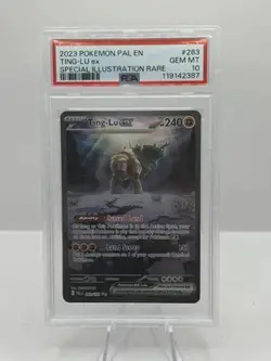 2023 Pokemon PAL EN Special Illustration Rare 263/193 Ting-Lu ex PSA 10 - Image 1