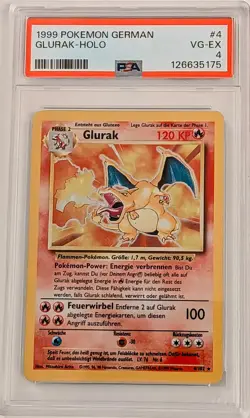 1999 POKEMON BASE SET 4/102 CHARIZARD-HOLO PSA 4 VG-EXCELLENT - Image 1
