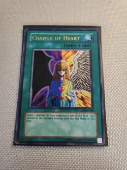 Yu-Gi-Oh! TCG Change of Heart DB1-EN168 Unlimited Ultra Rare LP - Image 1