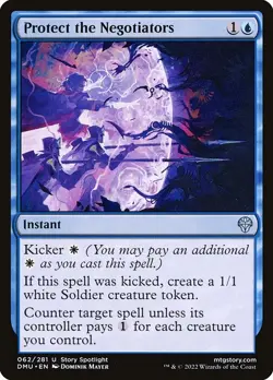 (3x FOIL) PROTECT THE NEGOTIATORS - Dominaria United - MTG Magic Card - Image 1