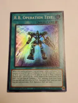 Yugioh R.B. Operation Test DOOD-EN094 1st Edition Super Rare NM Spell Card - Image 1