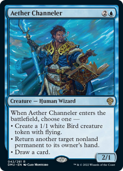 Aether Channeler Dominaria United PLD Blue Rare MAGIC GATHERING CARD ABUGames - Image 1