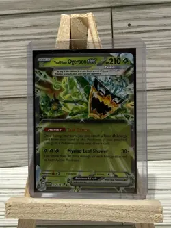Pokemon TCG Teal Mask Ogerpon EX Prismatic Evolutions Holo Card 012/131 - Image 1