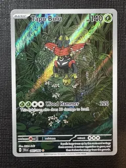 Pokemon TCG Tapu Bulu Holo Illustration Rare Card 065/064 Shrouded Fable NM Cond - Image 1