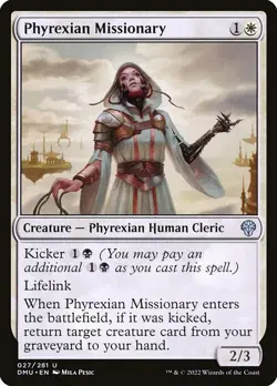 (3x FOIL) PHYREXIAN MISSIONARY - Dominaria United - MTG Magic the Gathering Card - Image 1