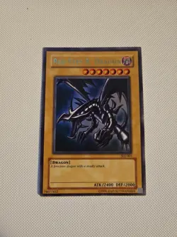 Yu-Gi-Oh! TCG Red-Eyes Black Dragon SDJ-001 Vintage Holo Rare Card 1996 - Image 1
