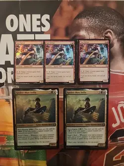 Spider-Man India/ Taxi Driver Marvel's Spider-Man Foil (5 Card Lot) - Image 1