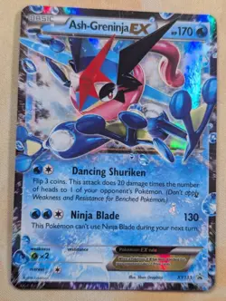 Pokemon TCG Ash-Greninja EX XY Black Star Promo XY133 Holo Card TCG Regular Size - Image 1