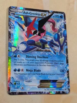 Pokemon TCG Ash-Greninja EX XY Black Star Promo XY133 Holo Card TCG Regular Size - Image 4
