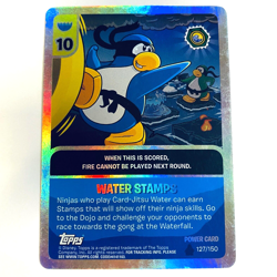Topps Disney Club Penguin Card - 127/150 Water Stamps Power Foil LP - Image 1