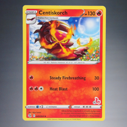 2021 POKEMON TCG CENTISKORCH #049/264 SW+SH FUSION STRIKE UNCOMMON TRADING CARD - Image 1