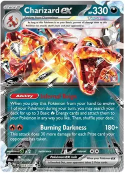 Charizard ex 054/091 - Paldean Fates - Double Rare - Pokemon Card - Image 1