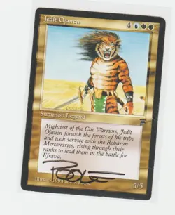 Magic the Gathering ~ MTG ~ 1x Jedit Ojanen ~ LEGENDS ~ LP ~ SIGNED BY ARTIST - Image 1